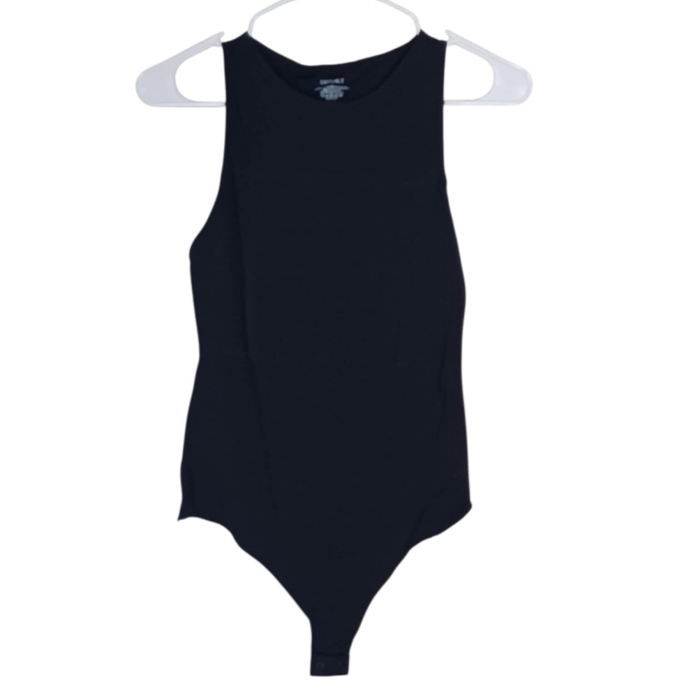 Freehut Black Sleeveless Bodysuit Size Large New
